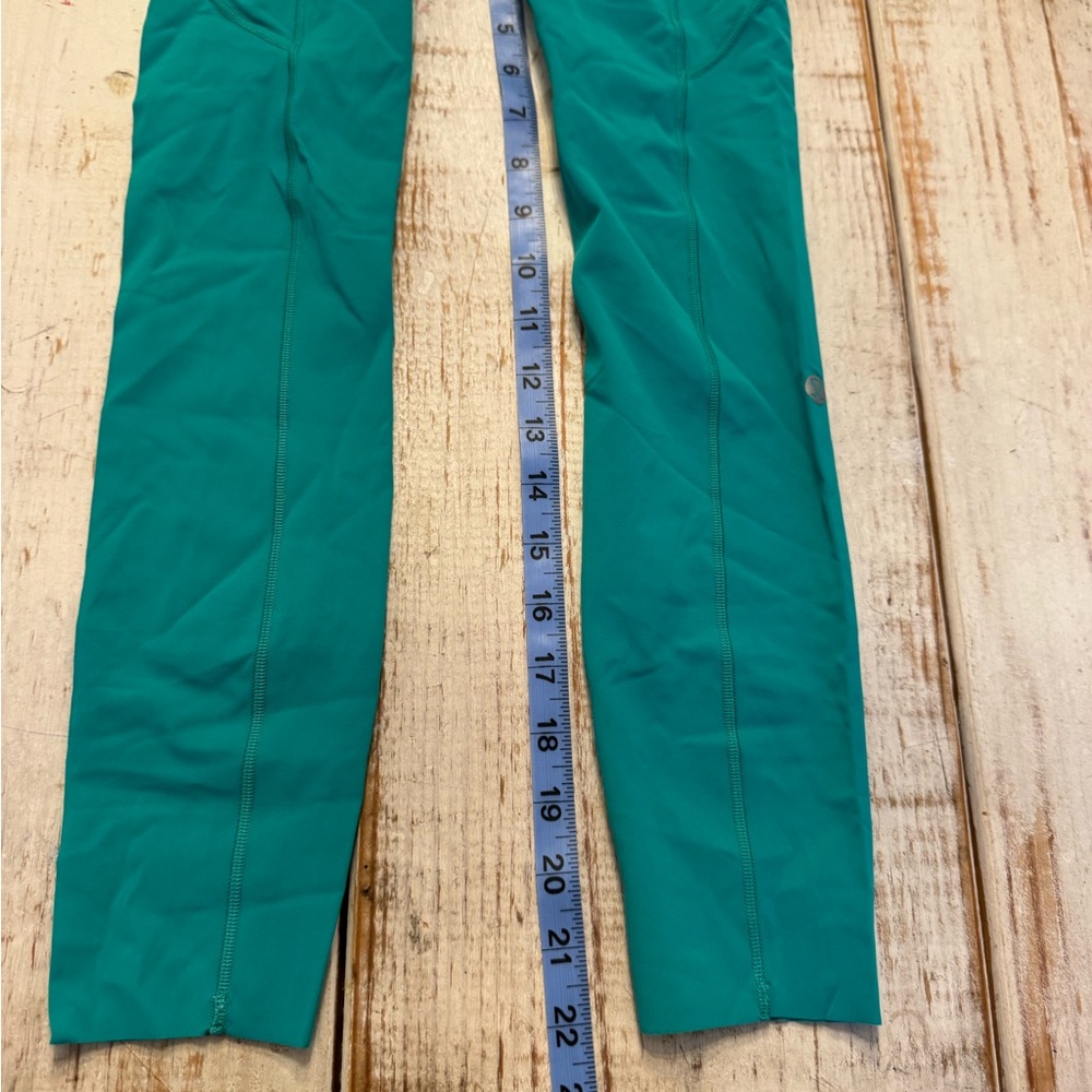 Lululemon high rise Vibrant Teal Leggings Women size 2 - Picture 6 of 11
